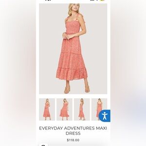 Lost + Wander EVERYDAY ADVENTURES MAXI DRESS XS New with Tags